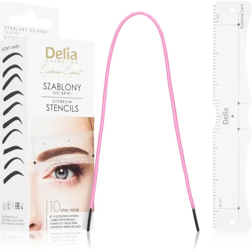 Delia Cosmetics Eyebrow Expert Eyebrow Stencils șabloane pentru sprâncene 1 buc