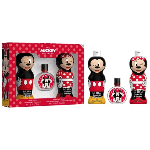 EP Line Mickey Mouse & Minnie - EDT 50 ml + 2 în 1 gel de duș și șampon 2 x 400 ml