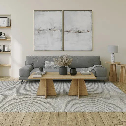 Masuta de cafea, Hanah Home, Mushroom 2, 120x40x60 cm, Maro