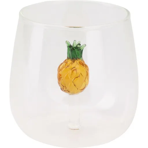 Pahar de băut ananas 400 ml, galben