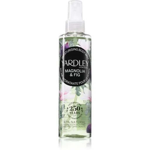 Yardley Magnolia & Fig spray de corp hidratant pentru femei 200 ml