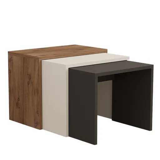 Măsuță Gul, 3 bucăți, multicoloră