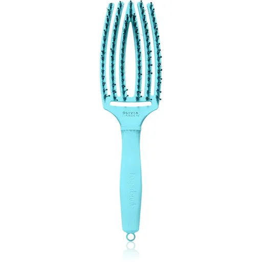 Olivia Garden Fingerbrush Boar & Nylon perie de par cu peri de nailon și de mistreț Dolce Vita Blue Sky 1 buc