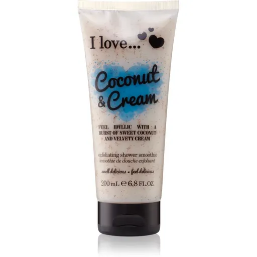 I Love Coconut & Cream gel de dus exfoliant 200 ml