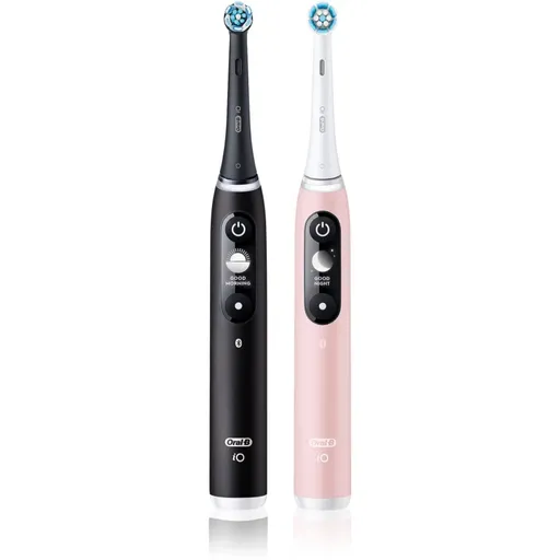 Oral-B iO6 periuta de dinti electrica DUO Black & Pink Sand 2 buc