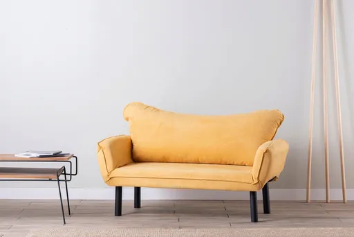 Canapea extensibila 2 locuri, Atelier del Sofa, 859FTN1241, Galben mustar