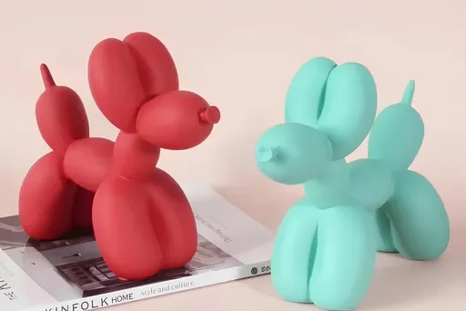 Set de obiecte decorative, CY0420, Poliester, Roșu / Verde marin