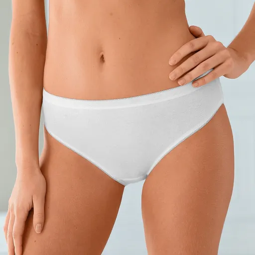 Set de 3 perechi de chiloți midi din bumbac elastic