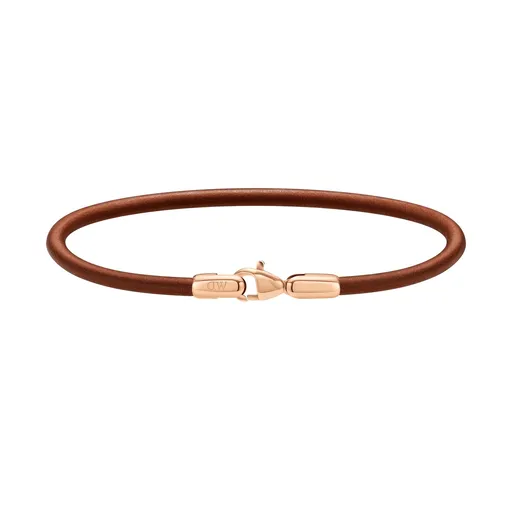 Daniel Wellington Brățară elegantă din piele maro St Mawes Perfect Pair DW9980051 18.5 cm