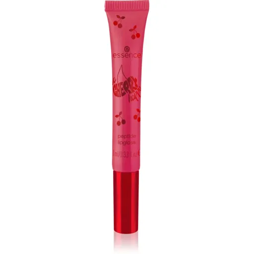 essence SO CHERRY happy lip gloss cu peptide culoare 01 Cherry On Top 10 ml