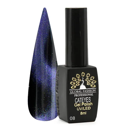 Oja Semipermanenta 24D Cat Eye 8ml, 08, TPO Free