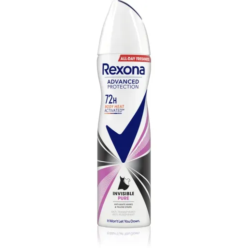 Rexona Advanced Protection Invisible Pure deodorant spray impotriva petelor albe si galbene 150 ml