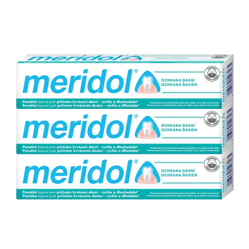 Meridol Pasta de dinți împotriva gingivitei tripack 3 x 75 ml
