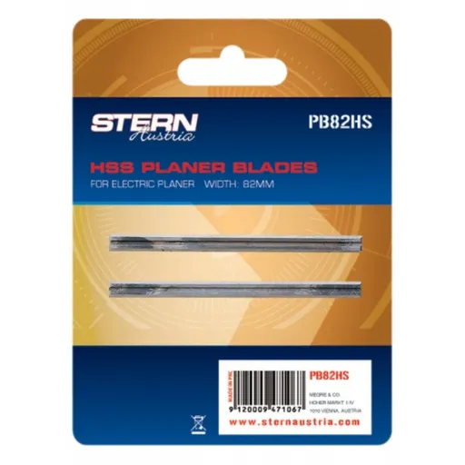Set 2 cutite pentru rindea Stern PB82HS, 82 mm
