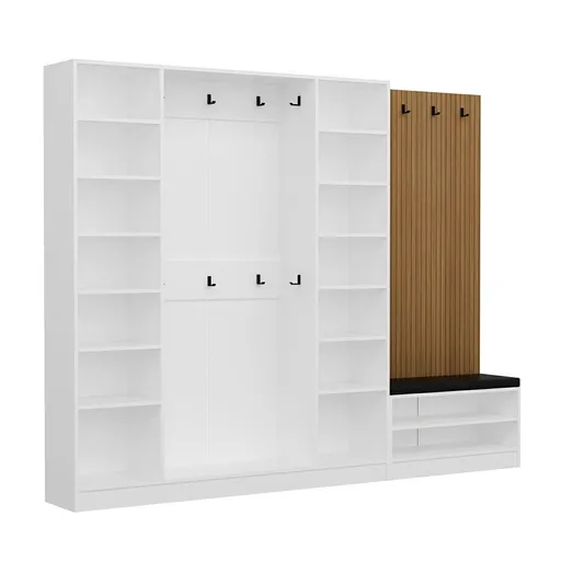 Cuier de perete, Hanah Home, Noah, 270x210x35 cm, Antracit