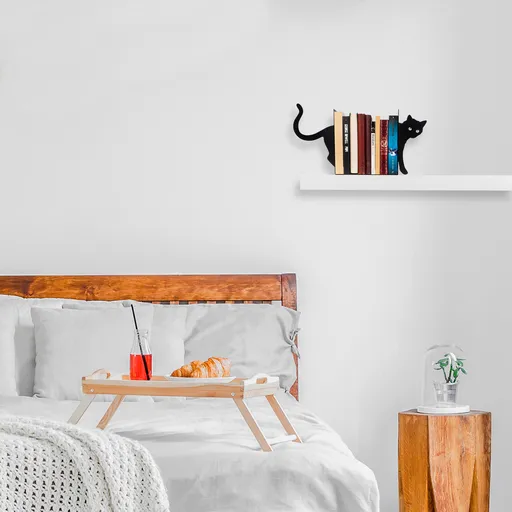 Opritor de carti, Kitap tutucu 5, 35x14x22 cm, Negru