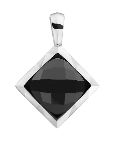 Sparkling Jewels Pandantiv din argint cu onix SP32-G07