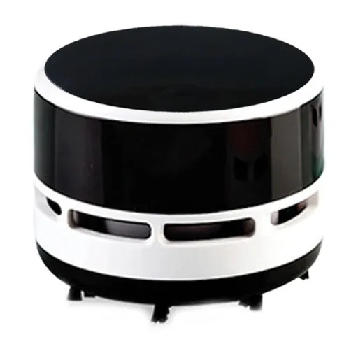 Mini aspirator Attractive, baterie 2xAA, Potrivit pentru praf si frimituri, 8x6 cm, Negru