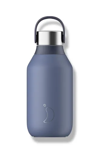 Sticlă termos Chilly's Bottles - albastru balenă 350ml, colecția Series 2