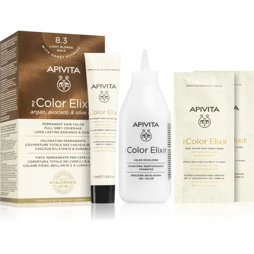 Apivita My Color Elixir culoare par fără amoniac culoare 8.3 Light Blonde Gold 1 buc