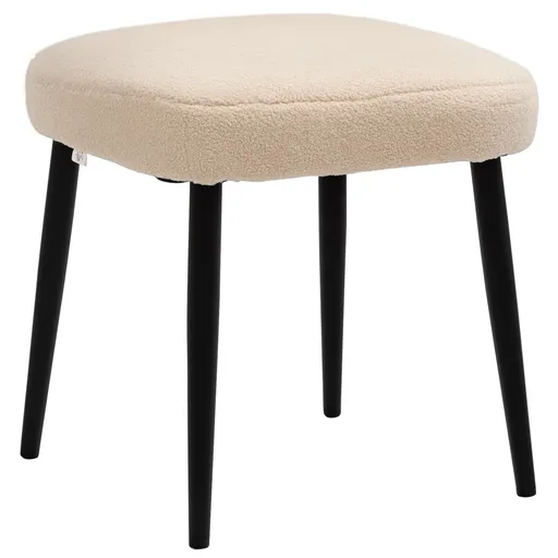 Aosom Taburet, Scaun, Teddy, Taburet de picioare, Bej | Aosom Romania