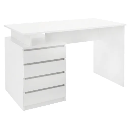 Masă de birou HANY NEW, alb, alb