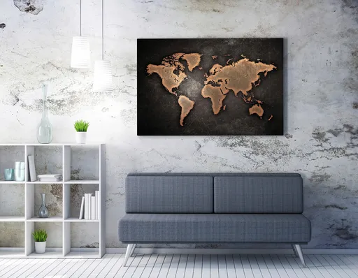 Tablou decorativ, WY101 (70 x 100), Lemn, Multicolor