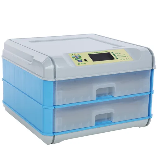 Incubator electric complet automat, Micul Fermier capacitate 128 oua, 2 etaje, alimentare 220V/12V
