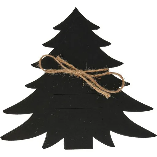 Buzunar pentru tacâmuri X-Mas Tree negru, set de 4bucăți, negru