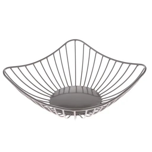 Bol metalic pătrat, gri, gri