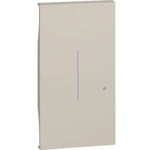 Tasta iluminabila pentru elementul de control al luminii fara fir Bticino Living Now KM42M2, nisip