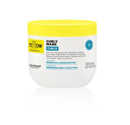 Yellow Professional Curls Masca Hidratanta pentru Par Cret si Uscat– Regenerare Intensiva, Anti-Frizz si Control al V