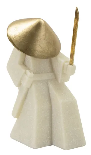 Mauro Ferretti Statueta Samurai Toku Cuart -B- cm 14X9X24,5 | Aosom Romania