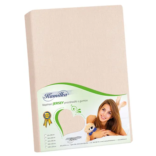 Bellatex Jersey cearșaf pudră roz, roz