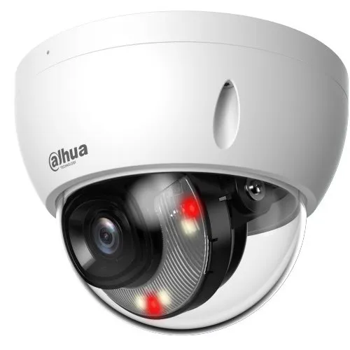 Camera IP Dahua IPC-HDBW2449E-S-IL-0280B, 4MP, lentila 2.8mm, Smart Dual Light 30m, SMD Plus, microfon, PoE, IP67, IK10