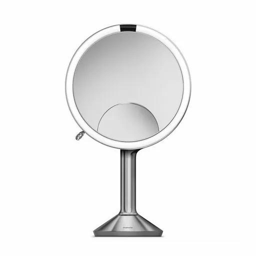 Simplehuman Oglindă reîncărcabilă Sensor Triodiametru 20 cm, inox