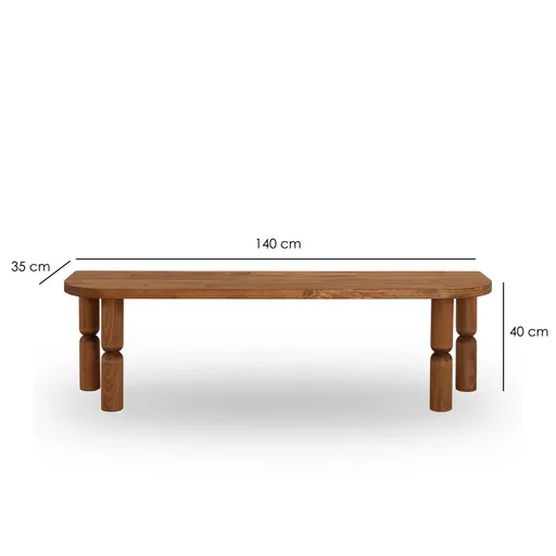 Comoda TV, Hanah Home, Ida, 140x40x35 cm, Castan