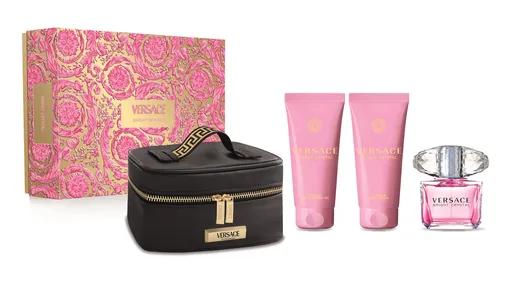 Versace Bright Crystal - EDT 90 ml + loțiune de corp 100 ml + gel de duș 100 ml + trusă cosmetică
