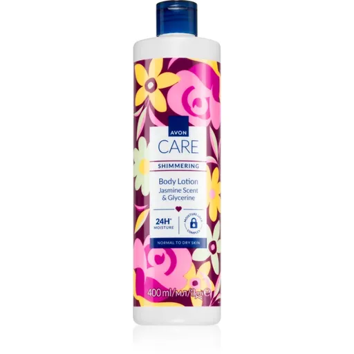 Avon Care Jasmine Scent & Glycerine lapte de corp cu particole stralucitoare pentru piele normala si uscata 400 ml