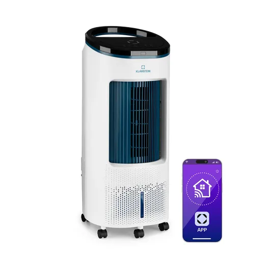 Klarstein IceWind Plus Smart 4-în-1, răcitor de aer, ventilator, umidificator, purificator de aer, control prin aplicație