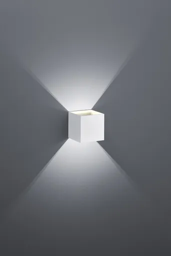 Aplica de perete Louis, TRIO, 10x10 cm, 4.3W, 1x SMD, aluminiu, alb mat