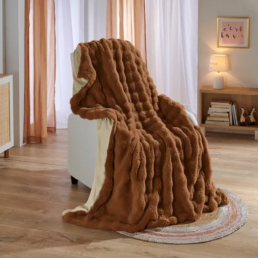 Pătură din blană artificială "Bubble fleece"