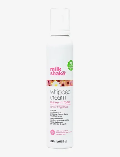 Balsam-Spuma Hidratanta fara Clatire pentru Par Vopsit  Milk Shake Whipped Cream Flower Fragrance 200ml