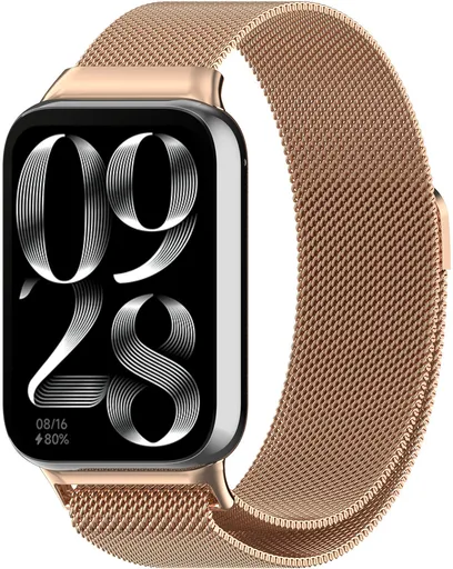 4wrist Brățară milaneză pentru Xiaomi 9 Pro și 8 Pro - Rose Gold