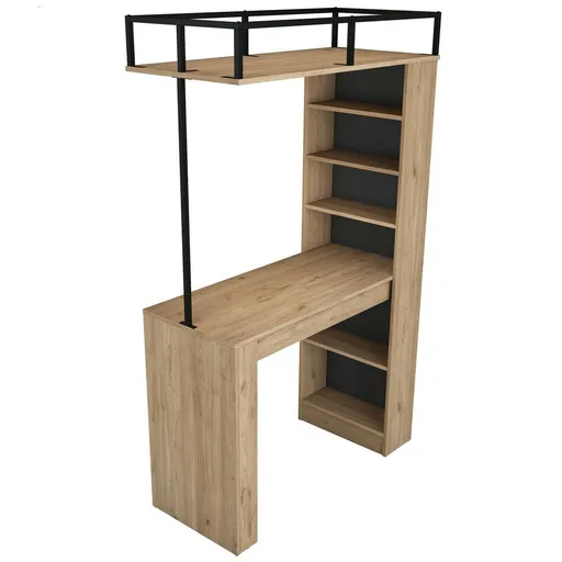 Masă de bar Jana Walnut and Black