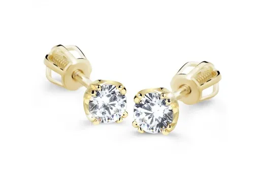 Cutie Diamonds Cercei din aur galben cu diamante DZ60188-30-00-X-1