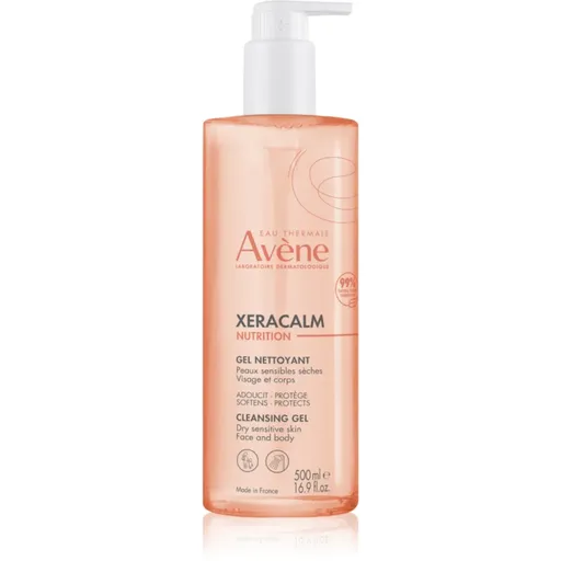 Avène XeraCalm Nutrition Cleansing Gel Gel de curatare delicat pentru piele uscata si sensibila 500 ml