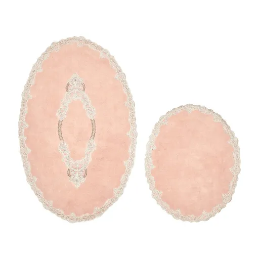 Set covorase de baie, L'essentiel Maison, Zümra, Roz pudra