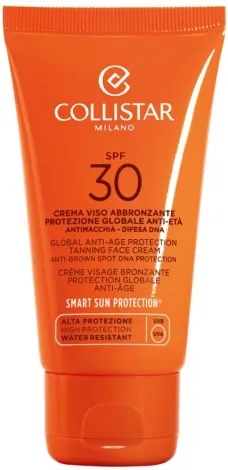 Collistar Cremă de față protectoare pentru bronzare intensă SPF 30 (Tanning Face Cream) 50 ml