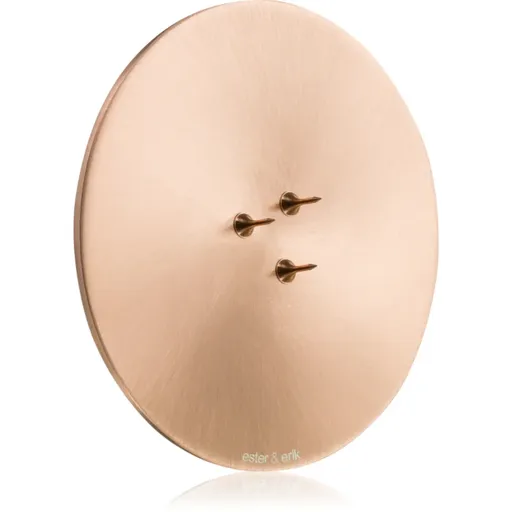 ester & erik accessories candle plates sfeșnic pentru lumânări parfumate matt rose gold 9 cm